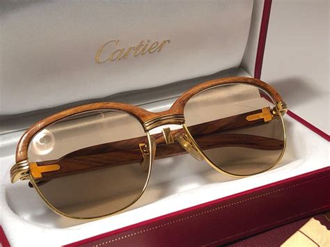 cartier wood glasses for cheap.